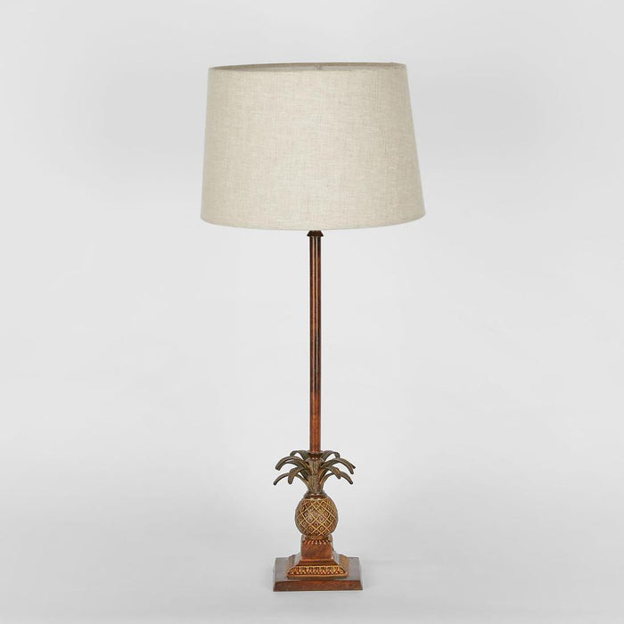 Caribbean Pineapple Table Lamp Base Brown- Base Only