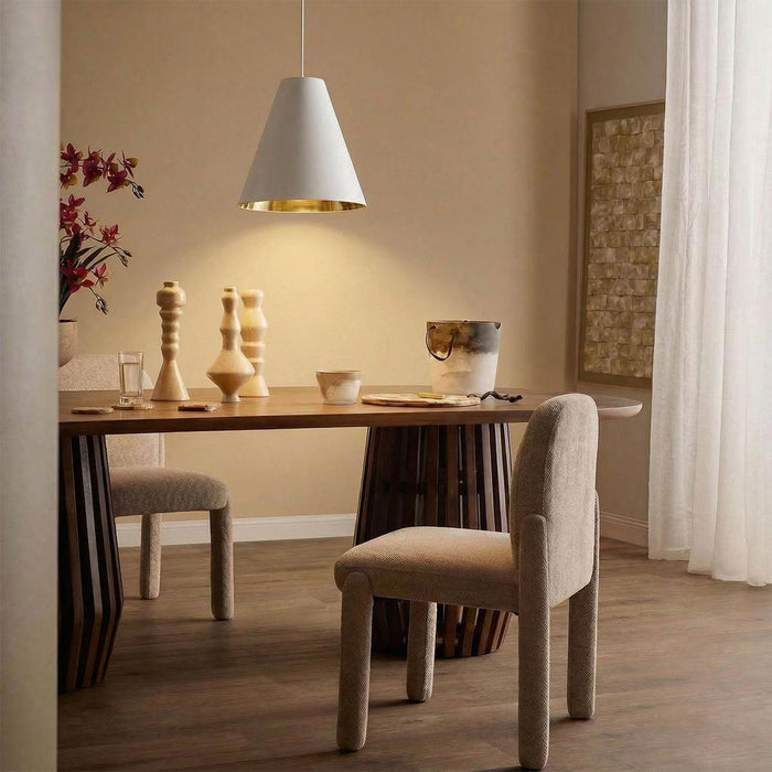 Conrad Ceiling Pendant White and Silver