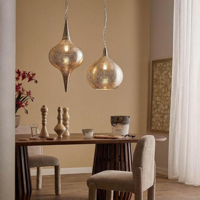 Zara Ceiling Pendant Large Silver