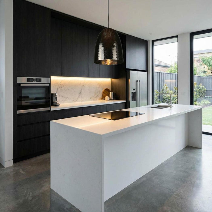 Dolce Beaten Ceiling Pendant Charcoal