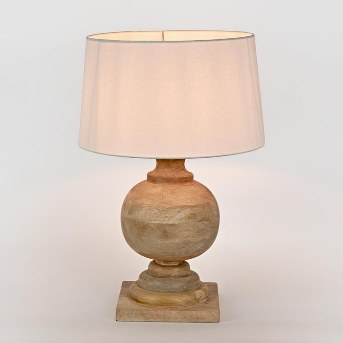 Coach Table Lamp Base Natural- Base Only