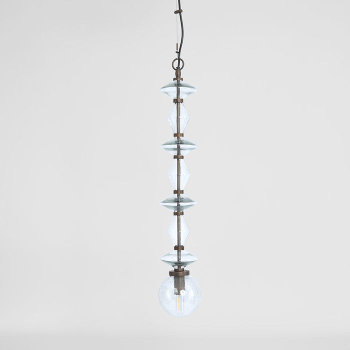 Molten Clear Glass Beads Ceiling Pendant
