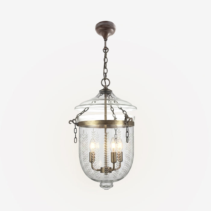Bell Jar Ceiling Pendant Medium Brass