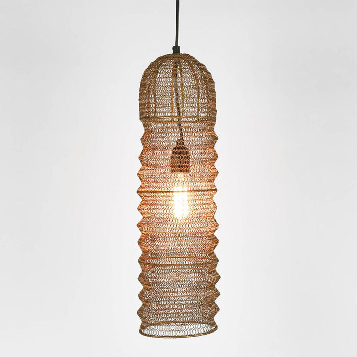 Monash Wire Mesh Ceiling Pendant Brass