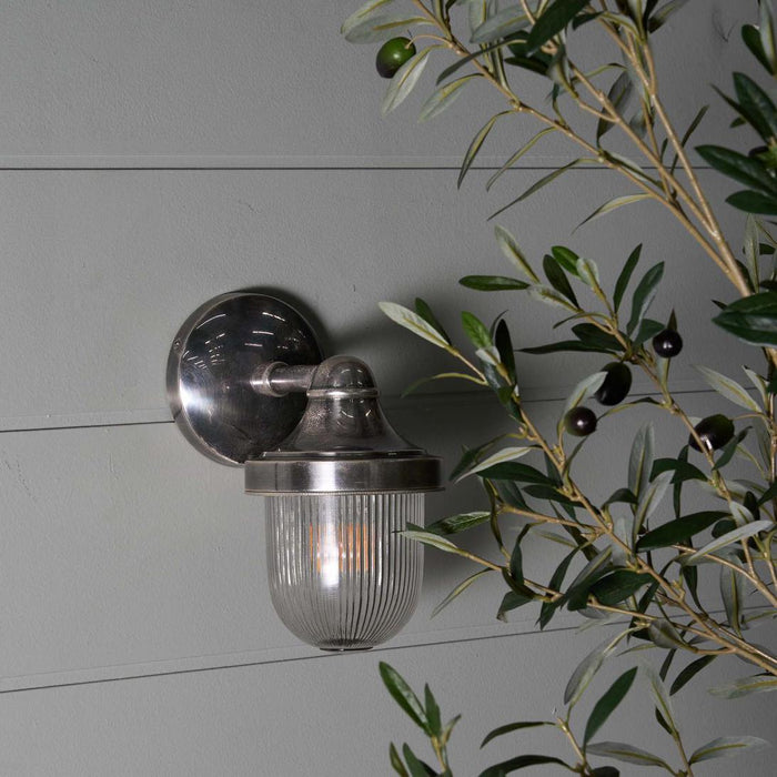 Jade Outdoor Wall Light Silver