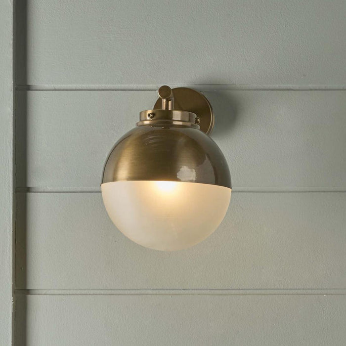 Carrington Outdoor Wall Light Antique Brass