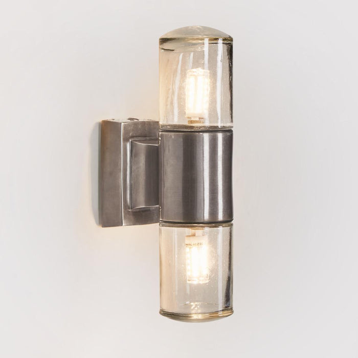 Plover Outdoor Wall Light Antique Silver