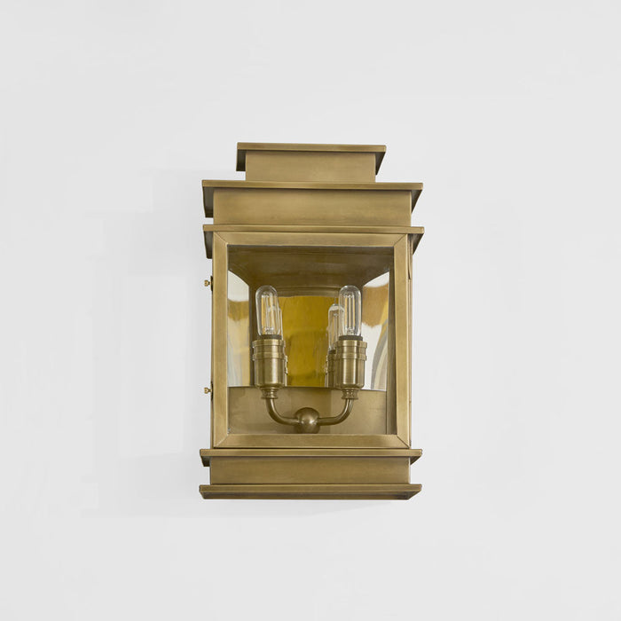 Regent Outdoor Wall Ligh Antqiue Brass