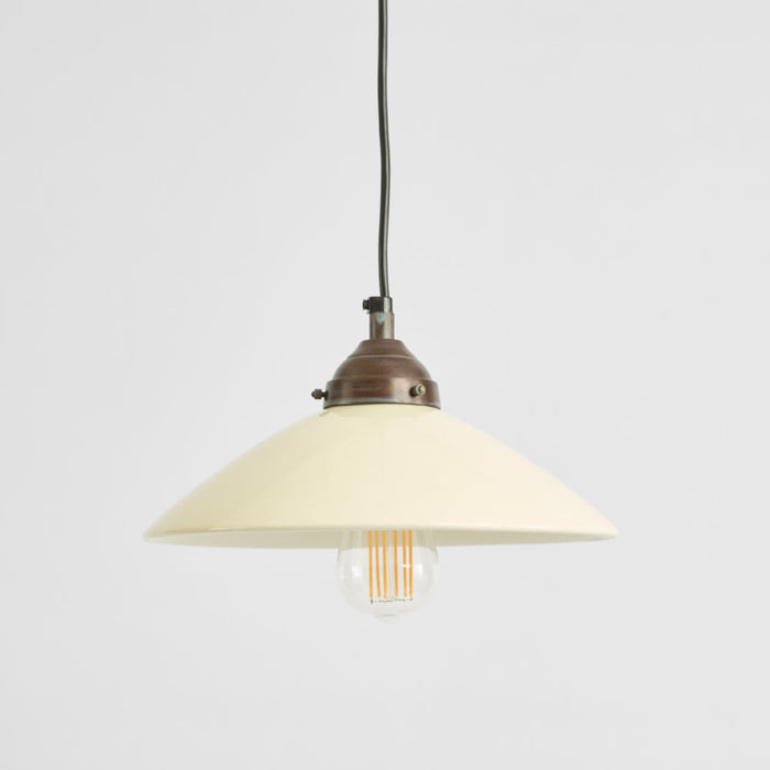 Newport Ceramic Dish Ceiling Pendant Medium White