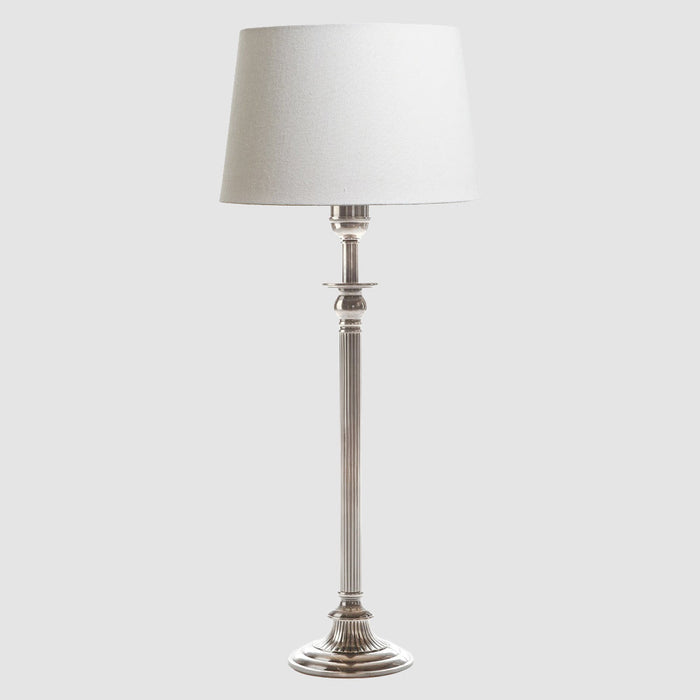 Chelsea Table Lamp Base Antique Silver- Base Only