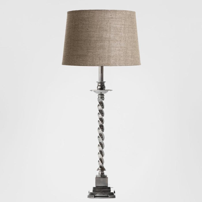 Roxbury Table Lamp Base Antique Silver- Base Only