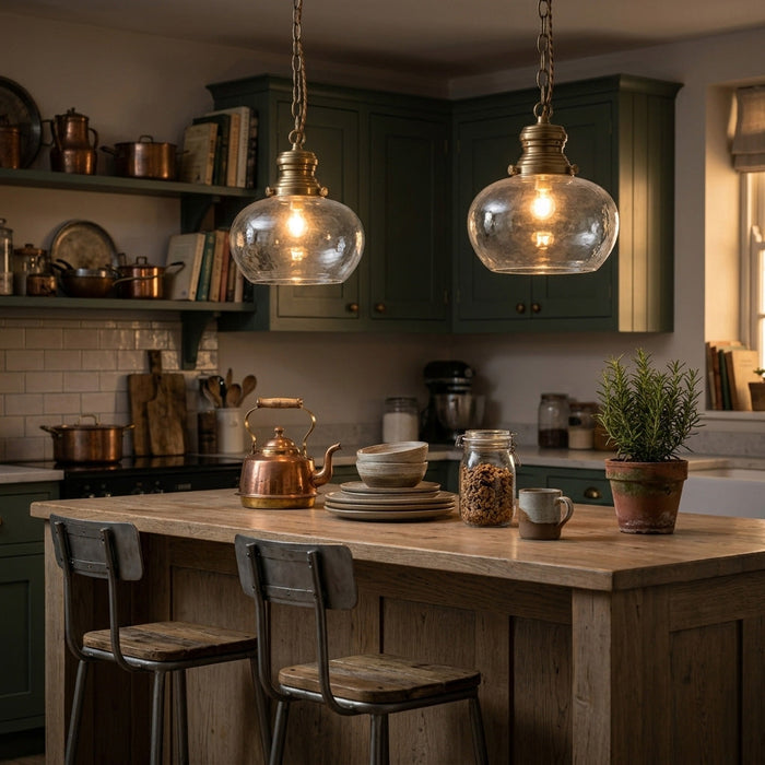 Paddington Ceiling Pendant Small Antique Brass