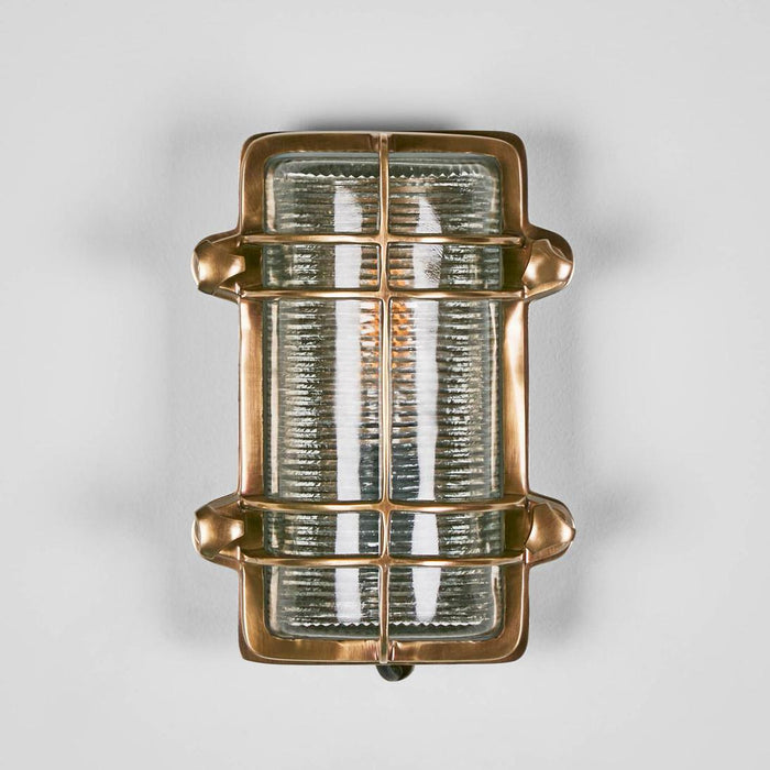 Harley Outdoor Wall Light Antique Brass