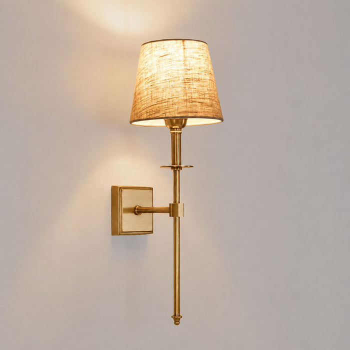Danish Brass Wall Light Antique Brass
