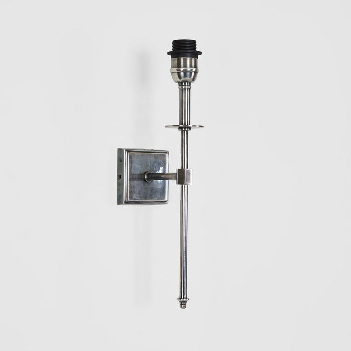 Danish Brass Wall Light Antique Silver