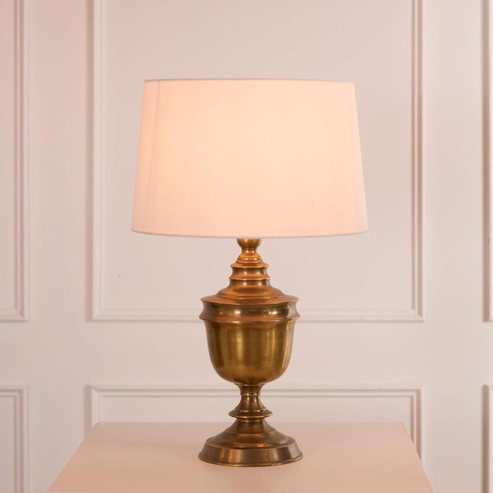 Sheffield Table Lamp Base Antique Brass- Base Only