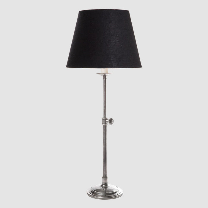 Davenport Table Lamp Base Antique Silver- Base Only
