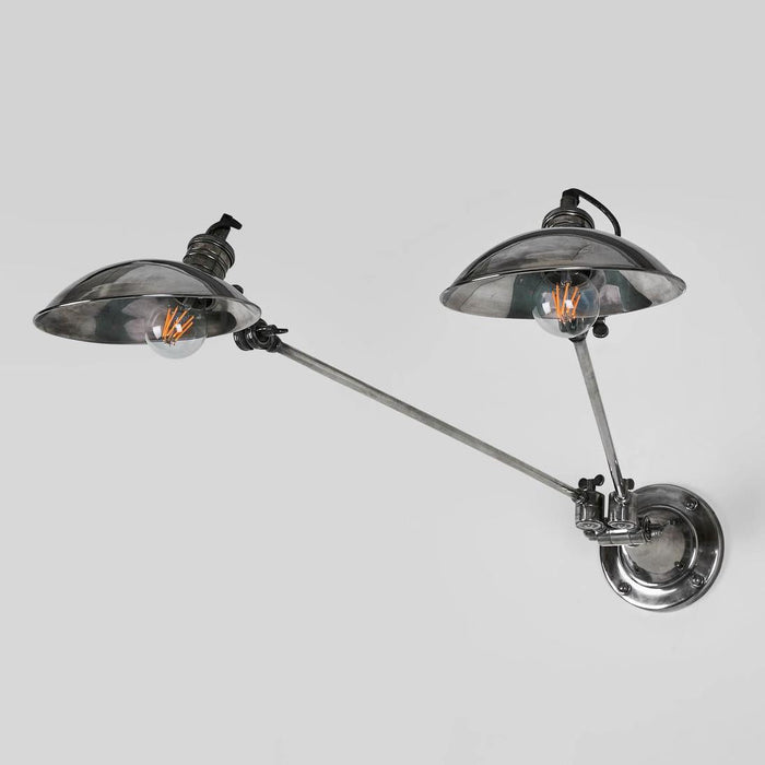 RemingtonWall Light with Metal Shade Silver