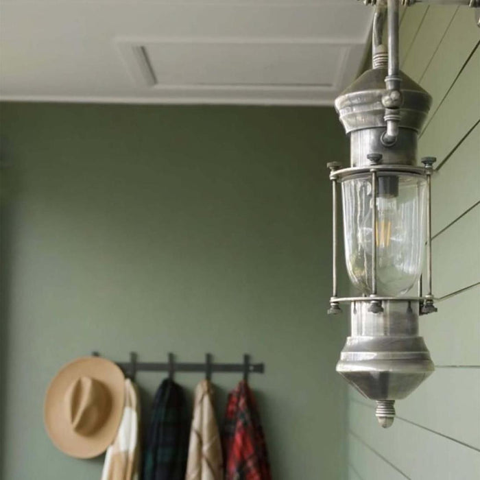 Lisbon Outdoor Wall Light Antique Silver