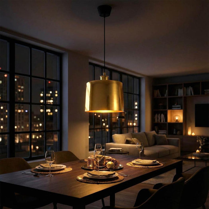 Portofino Ceiling Pendant Large Shiny Brass