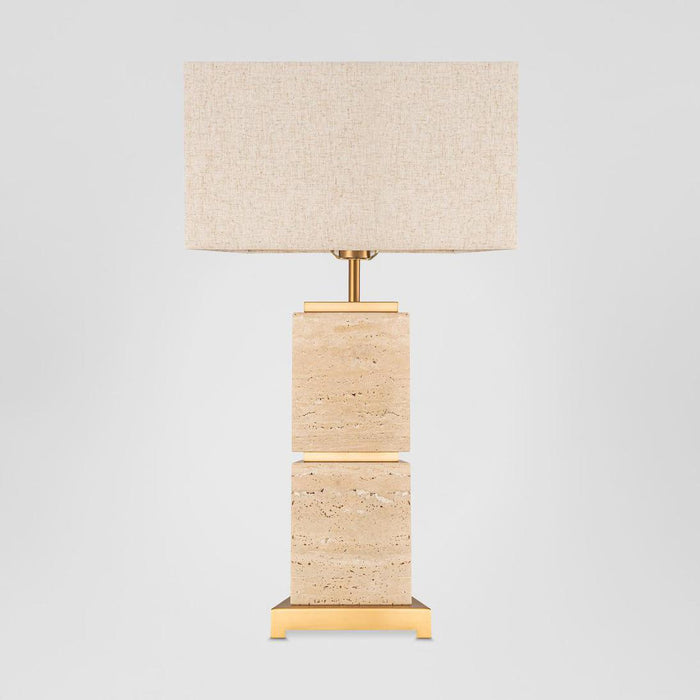 Ashley Travatine Table Lamp with shade