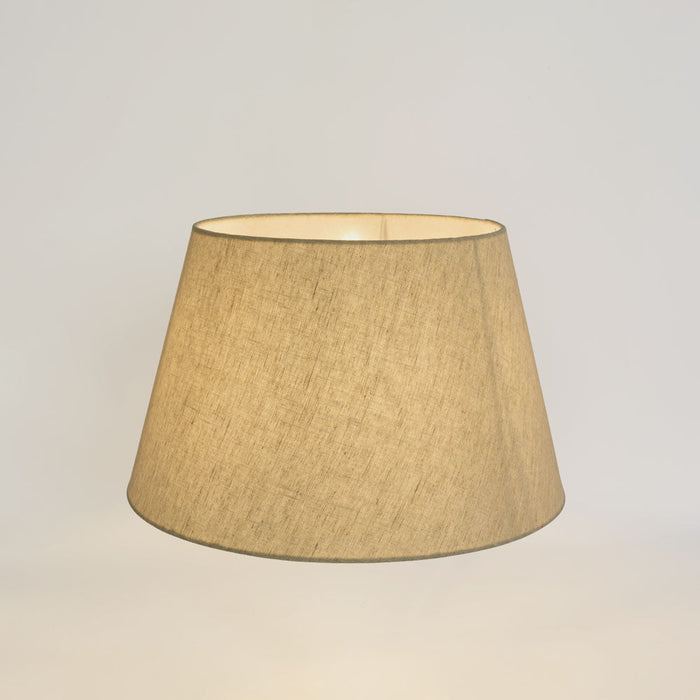 Linen Taper Lamp Shade Small Dark Natural