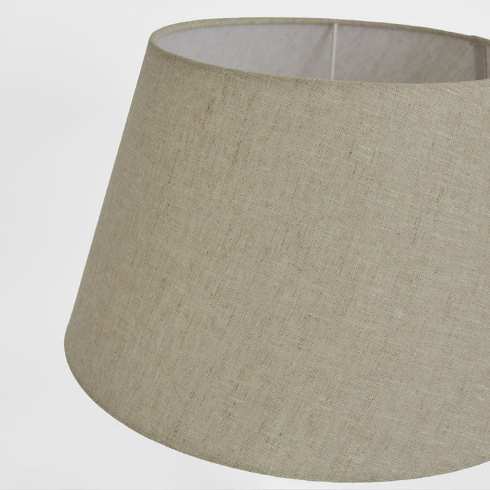 Linen Taper Lamp Shade Large Dark Natural