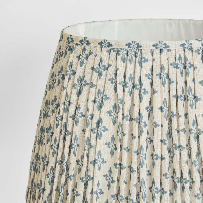 Viscose Linen Drum Lamp Shade XL Blue