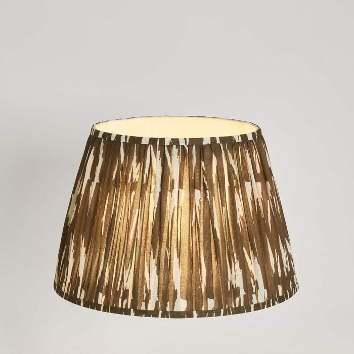 Woven Ikat Drum Lamp Shade XL Brown
