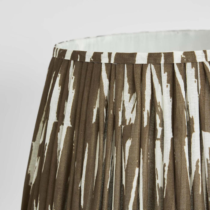 Woven Ikat Drum Lamp Shade XL Brown