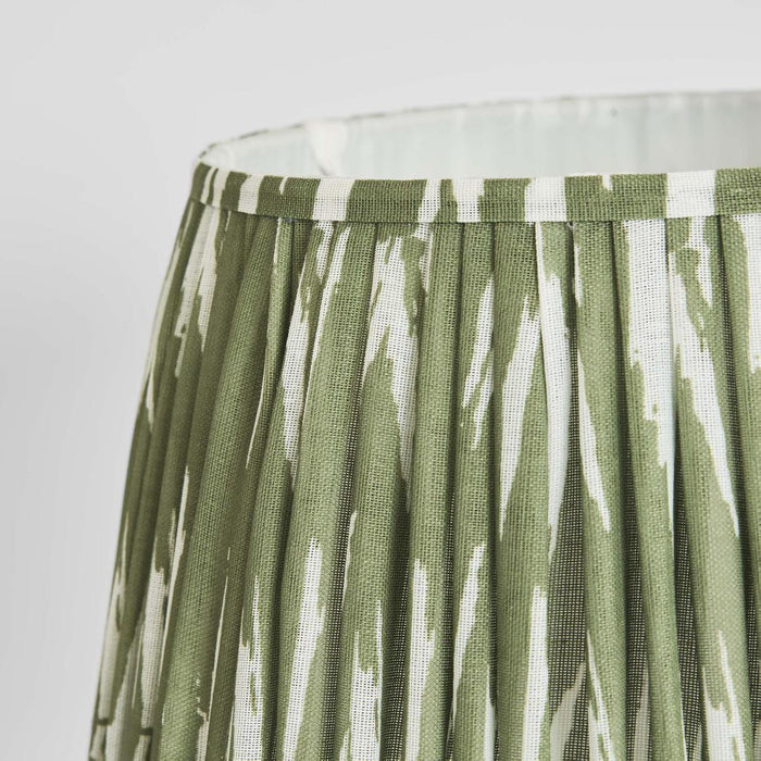 Woven Ikat Drum Lamp Shade XL Green