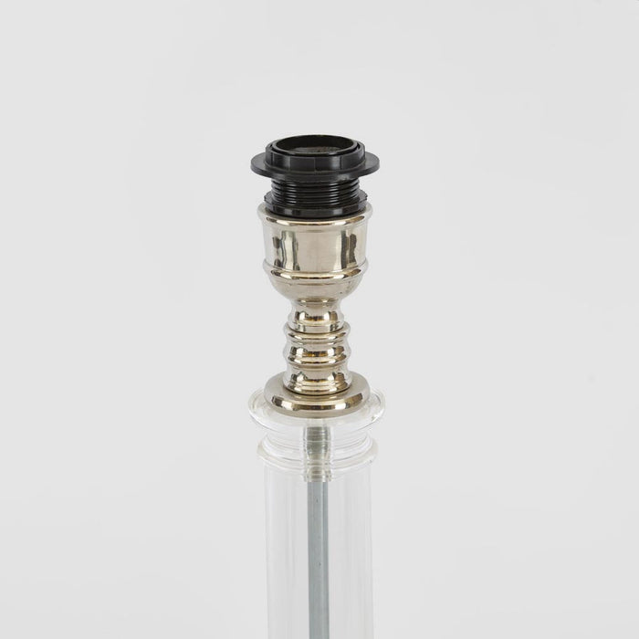 Rockpool Pillar Table Lamp Base Nickel- Base Only