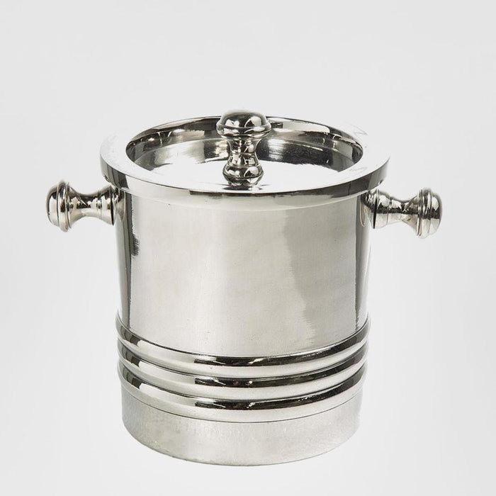 Round Ice Bucketwith Lid Nickel