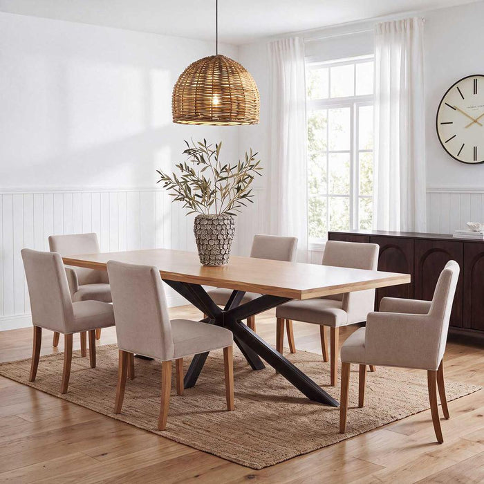 Rattan Ceiling Pendant Small Natural