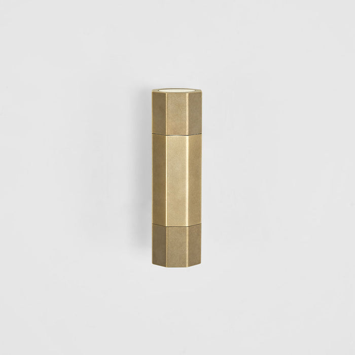 Beacon Up and Down Outdoor Wall Light Antique Brass
