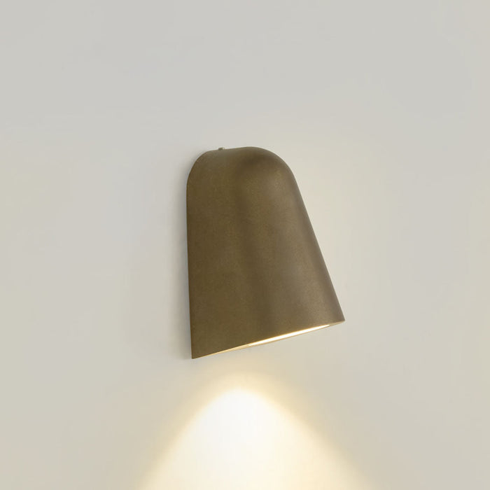Beckman Outdoor Wall Light Antique Brass