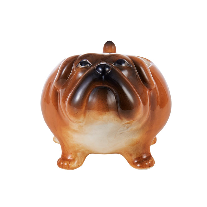 NSIMG-SHA256:2ed1210b6db8f5d5d299bd5ec075bab467ed7f34463149c08c5cb19f56b171ad · Isalbi Emporium Bullwinkle Dog Planter Brown & White