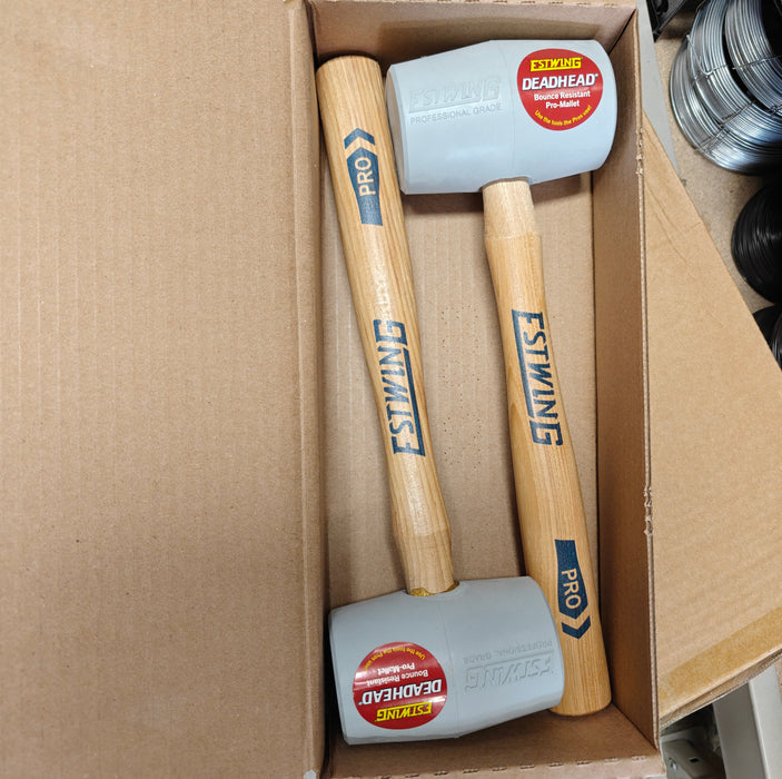 ESTWING 12 Oz No-Mar Deadhead Rubber Mallet, Wood Handle