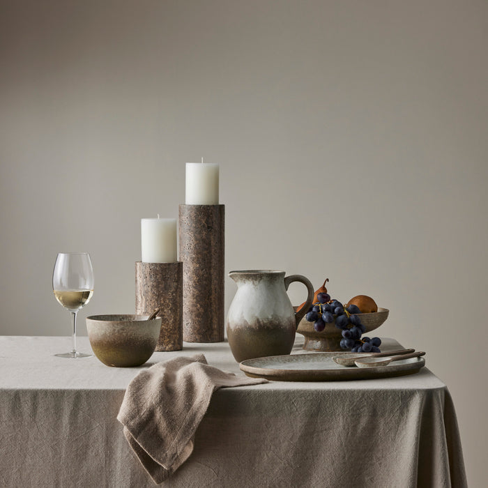 NSIMG-SHA256:877a7611f03d9523ac4bae52af4f56484c325edf334717d523be0c26c6c203ad · Isalbi Grand Designs Dusk Stoneware Tall Bowl & Spoon 2pcs Set Cream & Brown