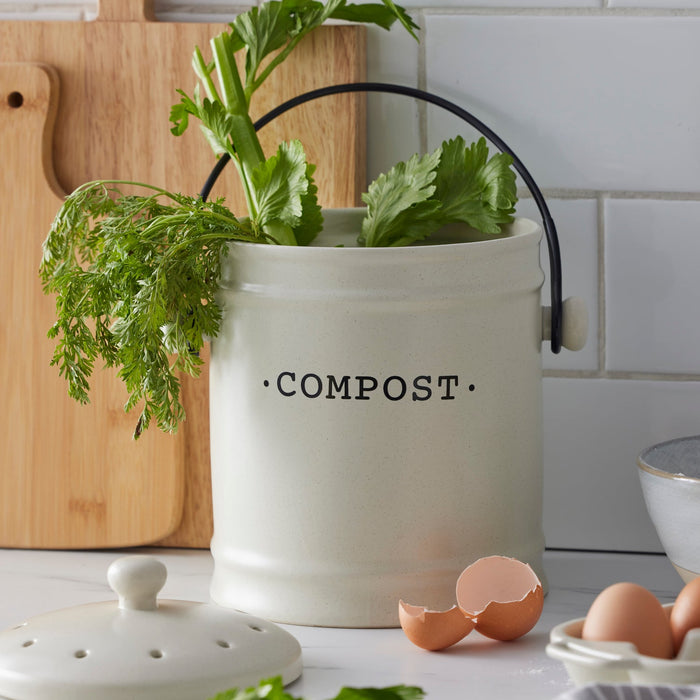 NSIMG-SHA256:cda76155f0e5aeee47ee7ad49ff9277c36185ac52a632209f8392b29e6f63fc1 · Isalbi Davis & Waddell Darley Compost Bin 3.5L Cream