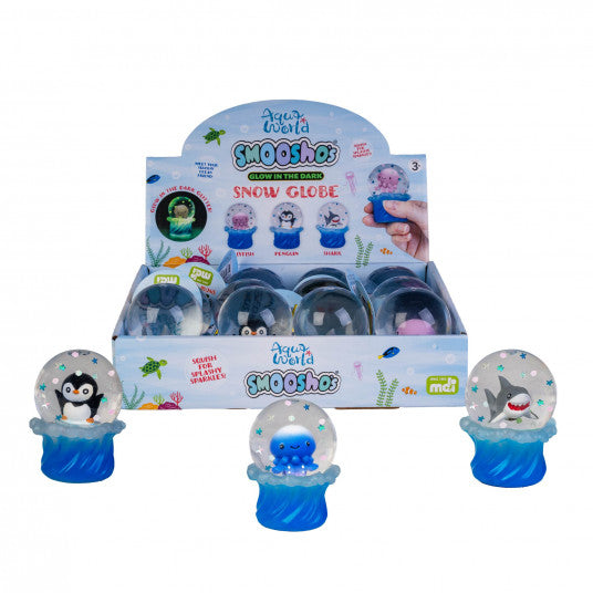 Smooshos Snow Globe Glow in the Dark Sea Animals