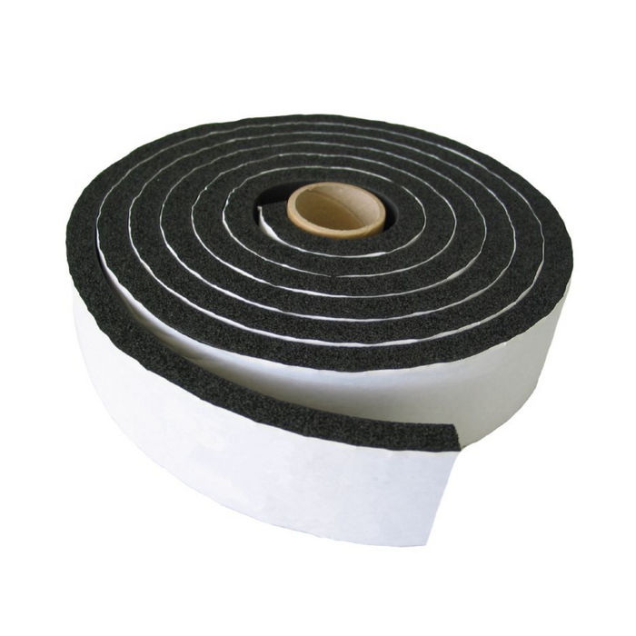 Adhesive PVC Nitrile Foam - Black, Closed Cell, High Resistance (For Sealing & Channeling)