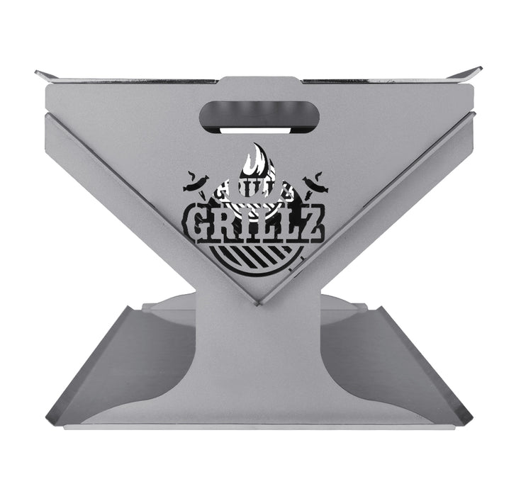 Grillz Fire Pit BBQ Grill Steel