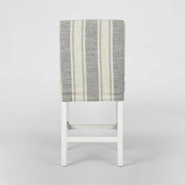 Slip Cover Only - Ville Blue/White Stripe (Counter Stool)