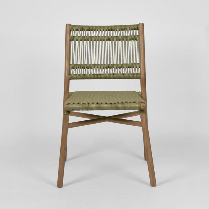 Wategos Teak Dining Chair Olive Green -Outdoor