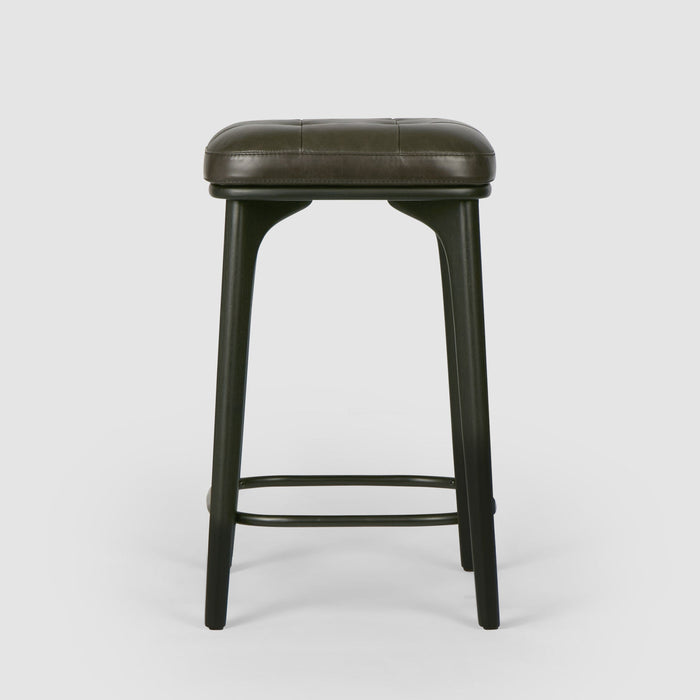 Carlton Leather Counter Stool Black