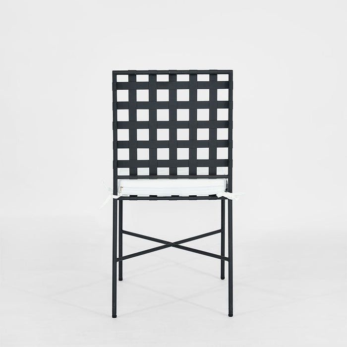 Sheffield Dining Chair Outdoor with White Cushion