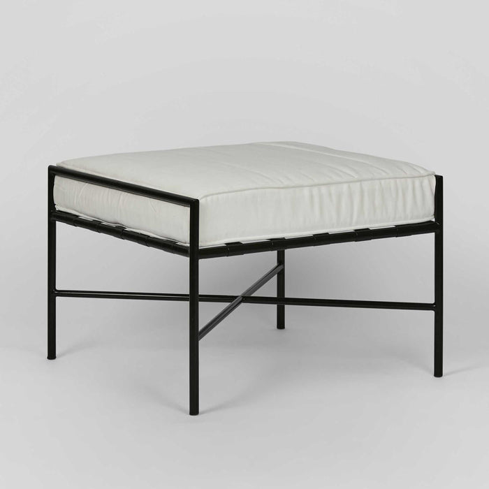 Sheffield Ottoman Outdoor White Cushion