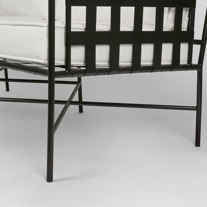 Sheffield Sofa Outdoor 2 Seater White Cushions