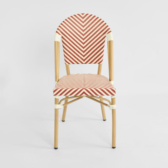 Cannes Outdoor Aluminium Chair Red & White